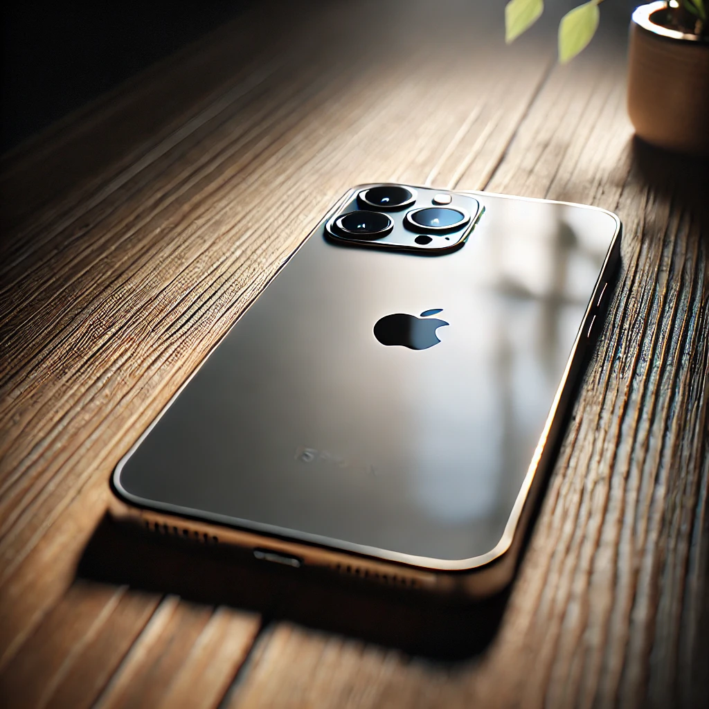 iPhone 15 Pro Max in titanium colour option with a brighter screen.