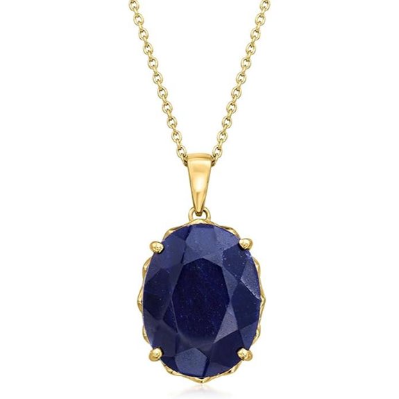 Ross-Simons 15ct Sapphire Pendant Necklace in Gold