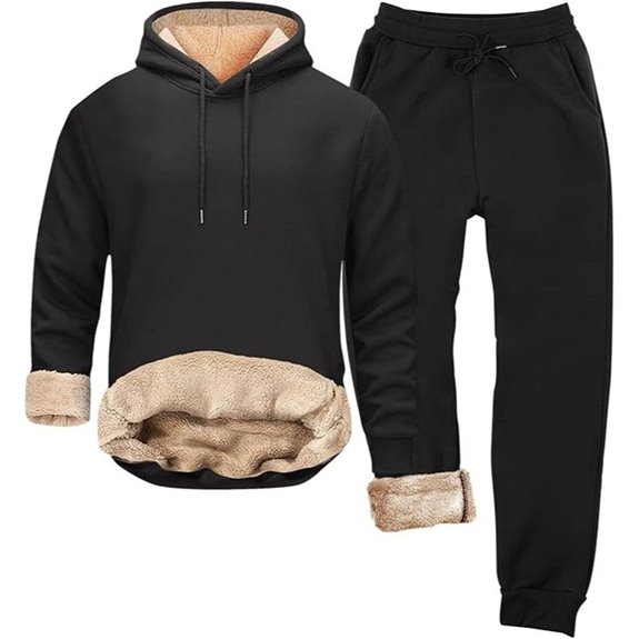 Men's Sherpa Fleece Hoodie & Sweatpants Set