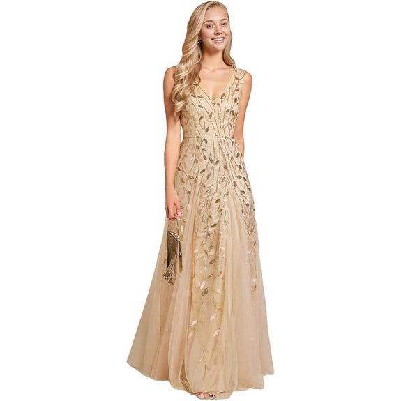 Ever-Pretty Women's Sleeveless Sequin Evening Gown