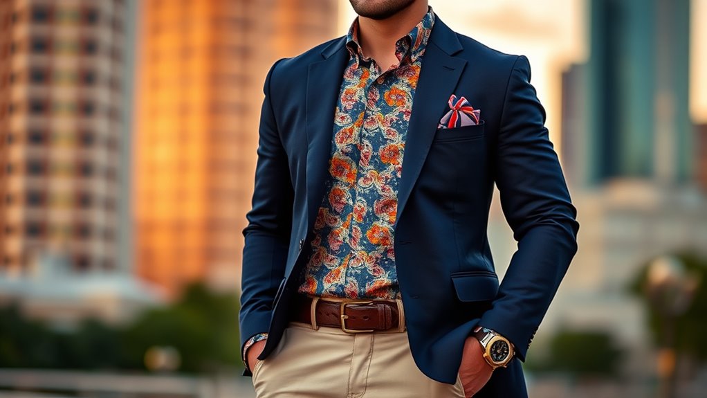 balanced pattern and color coordination