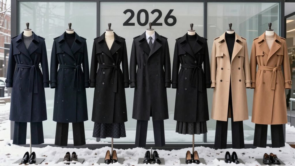 best winter trench coats