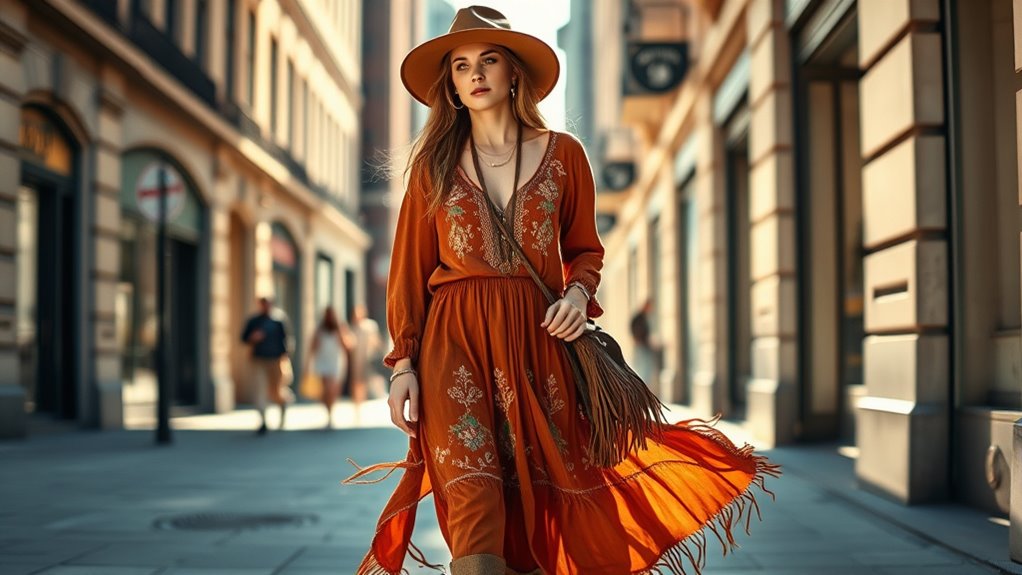 boho suede accessory styling