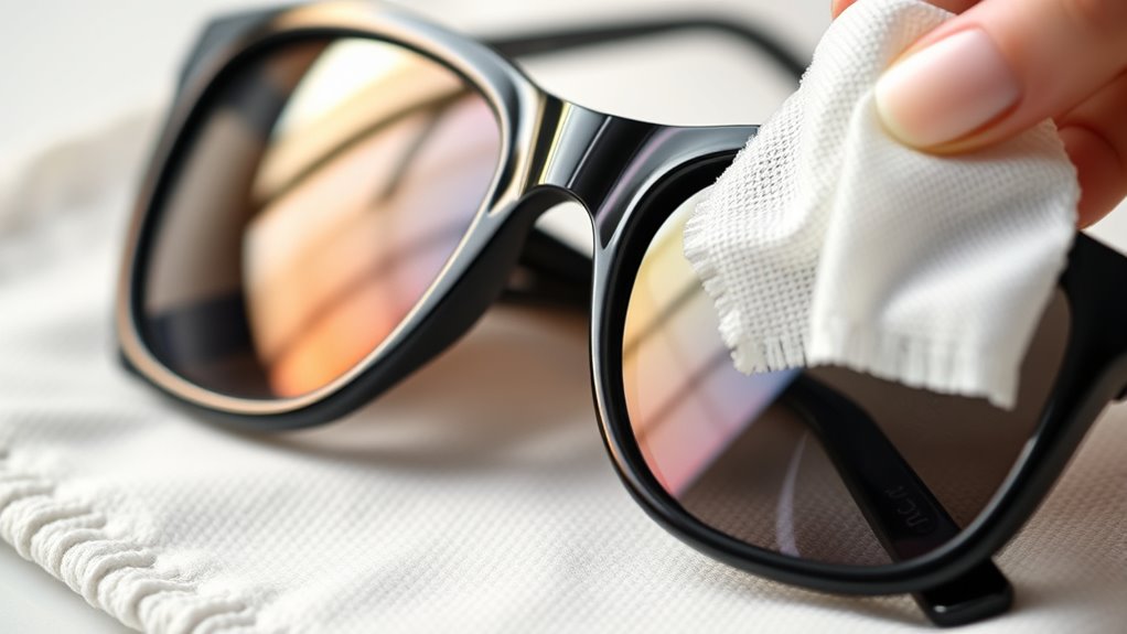 careful eyewear cleaning tips
