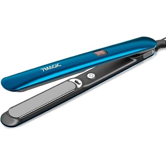 7MAGIC 2-in-1 Ceramic Hair Straightener with LCD