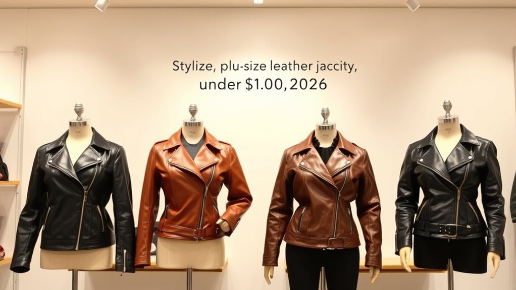 choosing plus size leather jackets