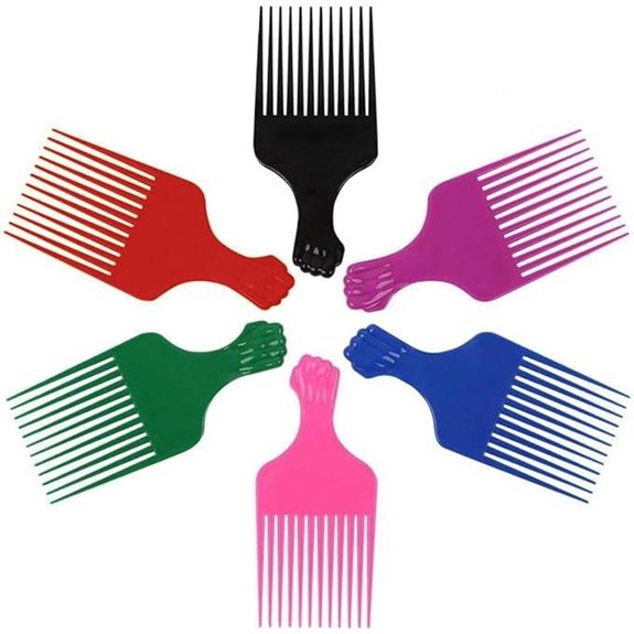 Rainbow Hair Lift Picks (6 pcs)
