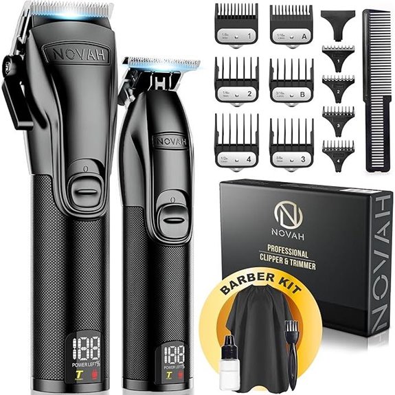 Novah Professional Cordless Hair Clippers & Trimmer Set