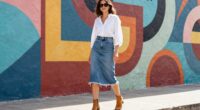 denim skirt styling ideas