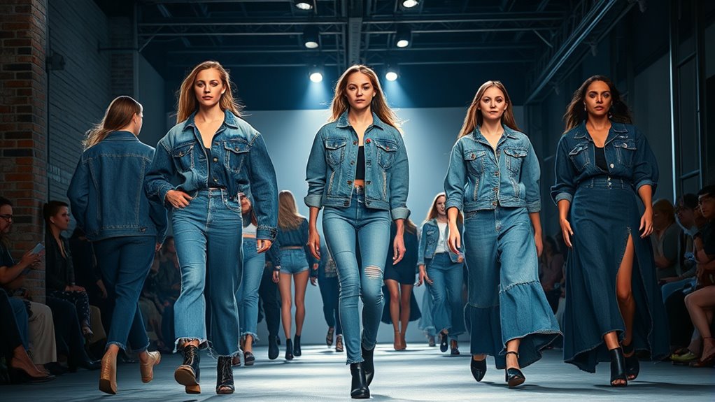 denim transforms into luxury