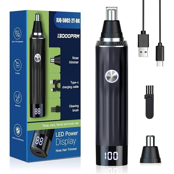 LED Display 2-in-1 Ear & Nose Hair Trimmer