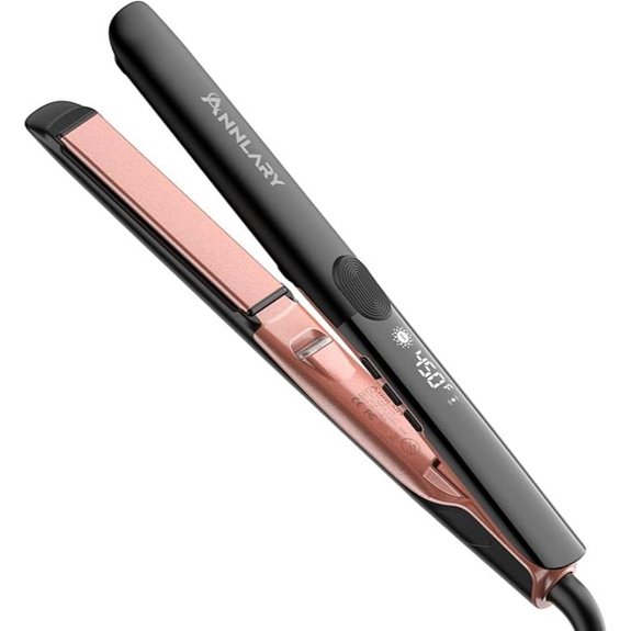 2-in-1 Titanium Ceramic Hair Straightener & Curler