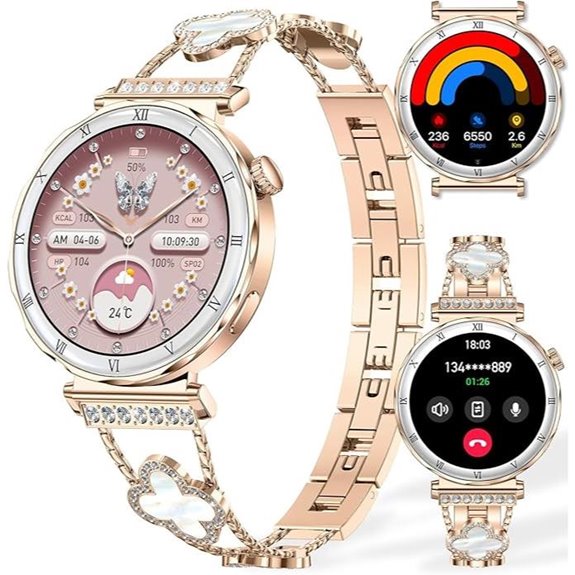 Luxury Women's Smartwatch with Heart Rate & Waterproof
