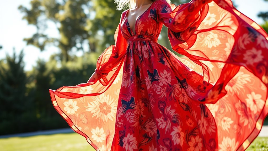 elegant flowing summer dress