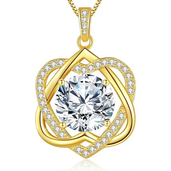 InfinityLove Heart Pendant Necklace for Women
