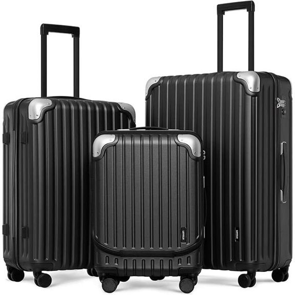 LEVEL8 Grace 3-Piece Hardshell Luggage Set