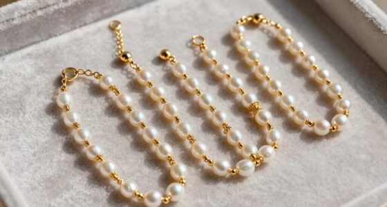 elegant wedding pearl bracelets