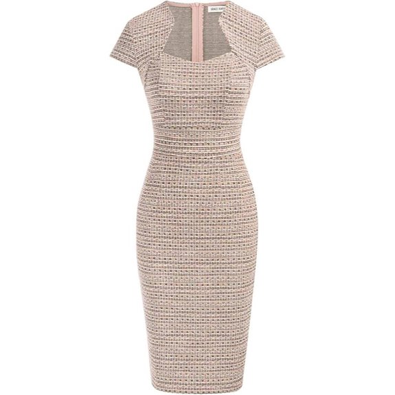 GRACE KARIN Women's Tweed Pencil Dress for Work