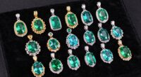 elegant women s emerald pendants