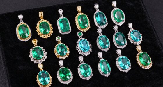 elegant women s emerald pendants