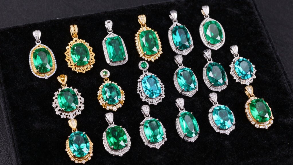 elegant women s emerald pendants