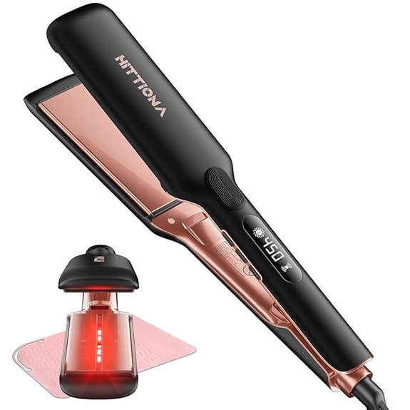 Ceramic Flat Iron Hair Straightener with Fast Heat