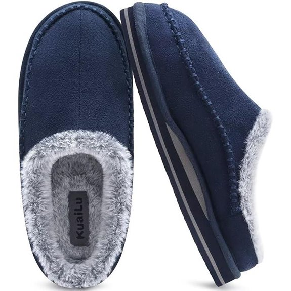 KuaiLu Men's Clog Slippers with Arch Support