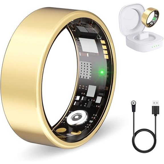 Smart Fitness Ring with Heart Rate & Sleep Tracker