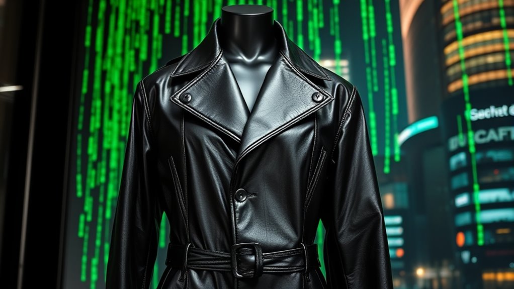 futuristic leather minimalism