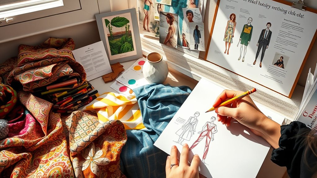 gathering inspiration for design