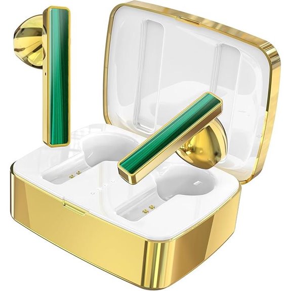 gem inlaid bluetooth earbuds