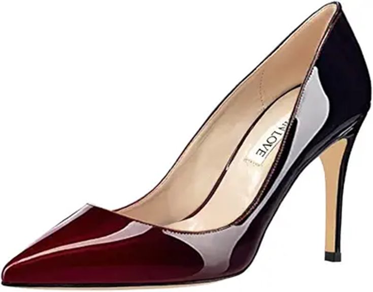 JOY IN LOVE Women's Pumps Shoes 3.5 High Heels Pointy Toe Stiletto Pumps