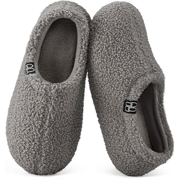 HomeTop Women's Fuzzy Fur Memory Foam Loafer Slippers