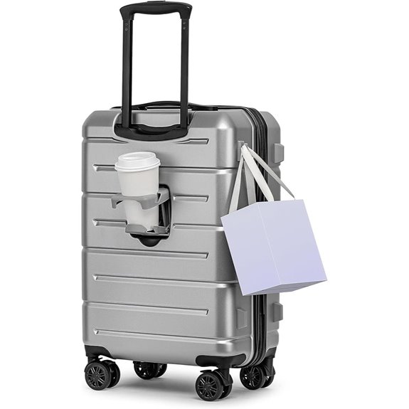 KYME 22” Carry-On Luggage with Spinner & TSA Lock