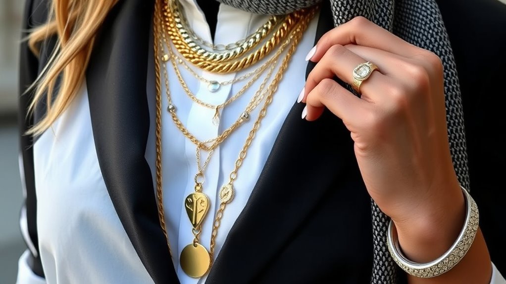 layered accessories with balance