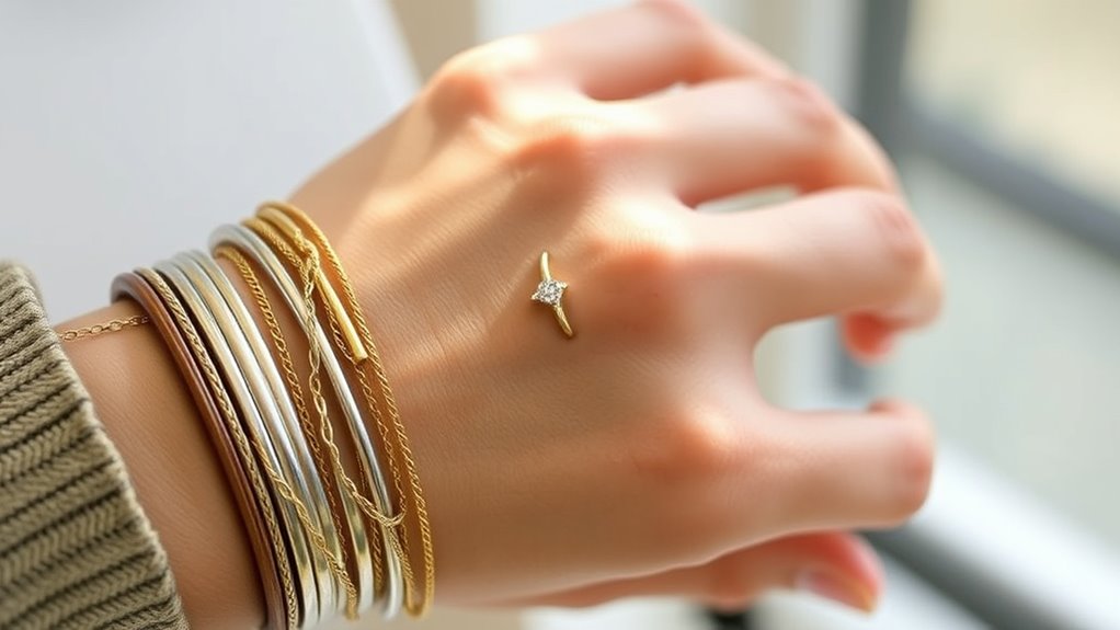 layered textured balanced accessories