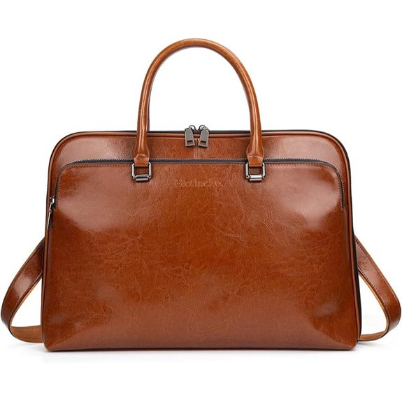 Blofinche Leather Laptop Messenger Bag for 13.3-15.6 Inch