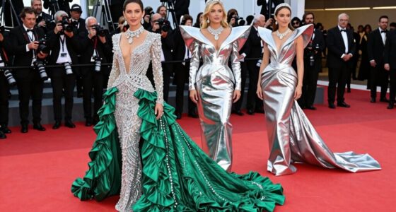 luxurious red carpet fashion