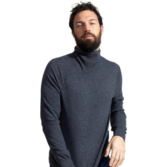 State Cashmere Men's Classic Turtleneck Sweater