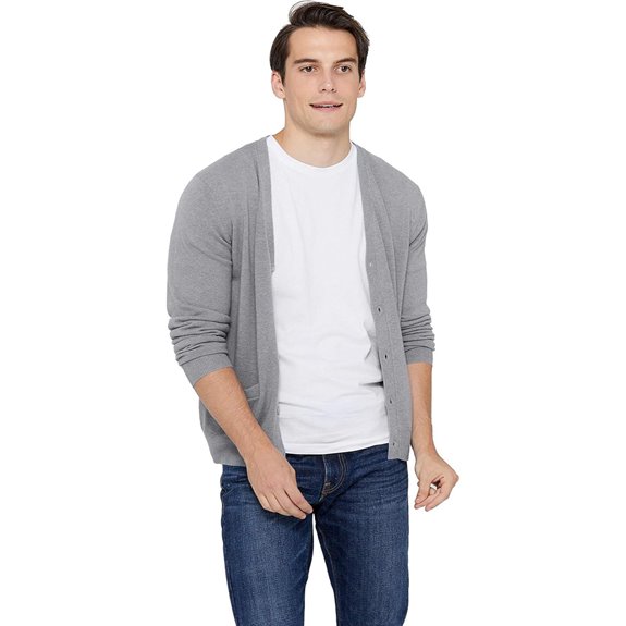 State Cashmere Men's Pure Cashmere Button Cardigan