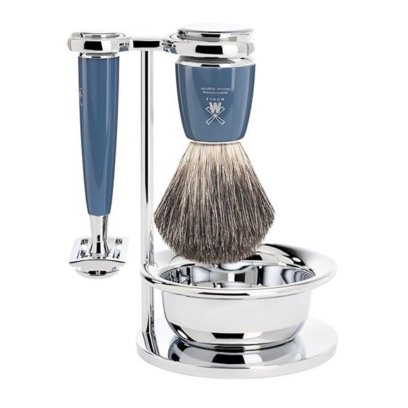 MÜHLE RYTMO 4-Piece Badger Safety Razor Shaving Set