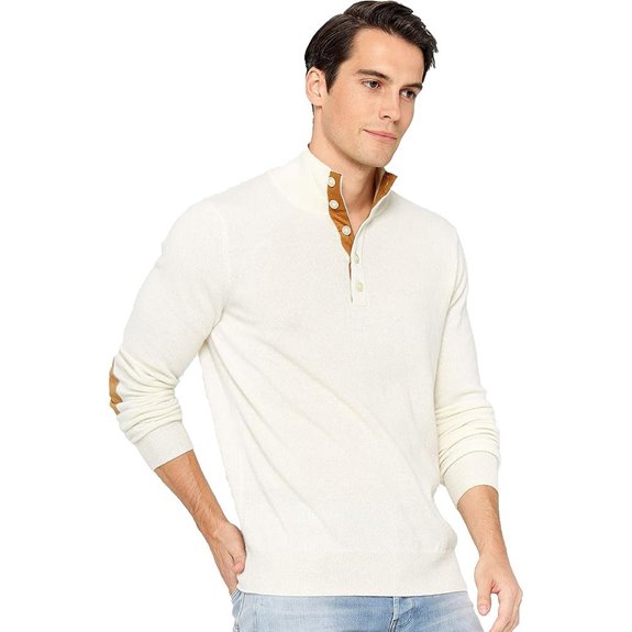 Cashmere Men's Mock Neck Sweater