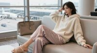 luxury travel loungewear selection