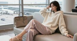 luxury travel loungewear selection