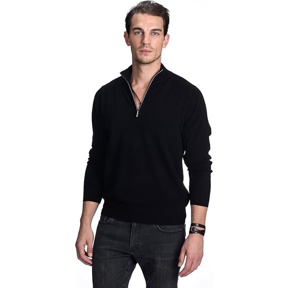 State Cashmere Men's Half Zip Sweater