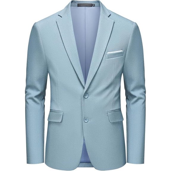 Mage Male Men's Two Button Blazer Casual Sport Coat