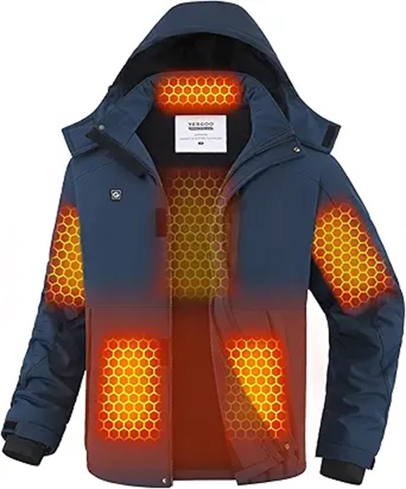 VERGOO Men's Heated Jacket with Battery & Waterproof