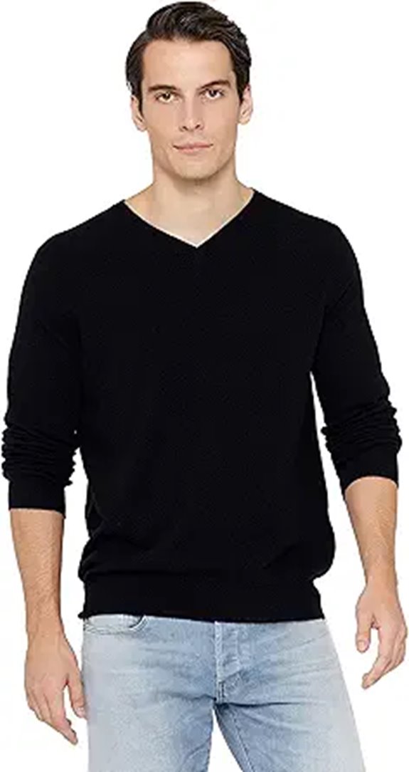 State Cashmere Men's V-Neck Cashmere Sweater