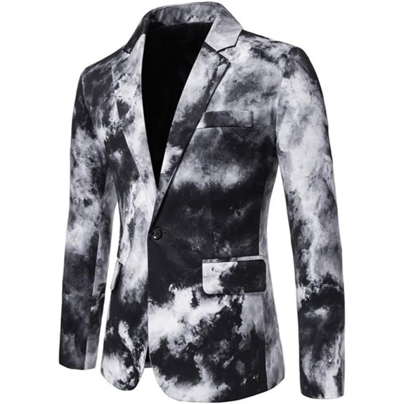 Cloudstyle Men's Slim Fit Floral Blazer