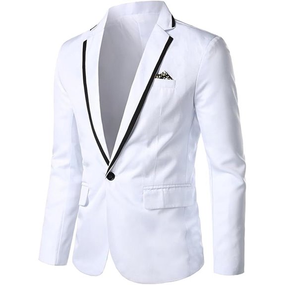 Cloudstyle Men's Slim Fit Casual Suit Jacket